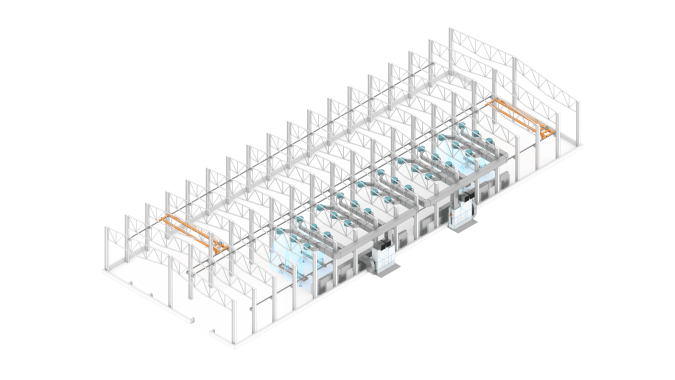 Зона открытой окраски SPK для металлоконструкций