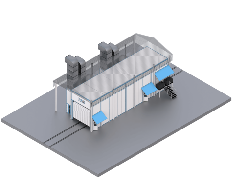 Окрасочно-сушильная камера SPK-15.5.5 для контейнеров