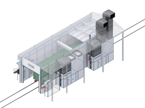 Окрасочно-сушильная камера SPK-15.5.5 для контейнеров