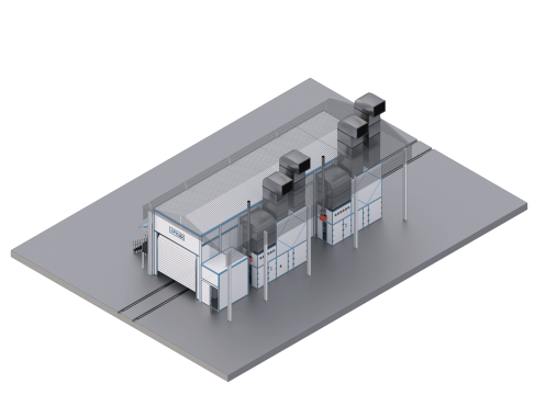 Окрасочно-сушильная камера SPK-15.5.5 для контейнеров