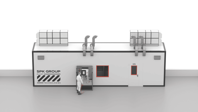 Комплекс оборудования подготовки, подачи, смешивания и нанесения ЛКМ