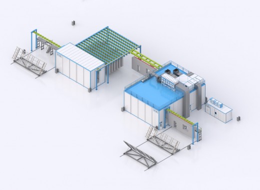 Вертикальная линия отделки SPK c конвейером Вертикальная линия отделки SPK c конвейером