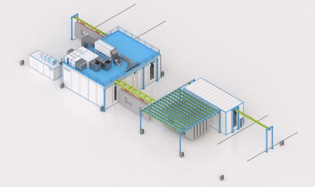 Вертикальная линия отделки SPK c конвейером Вертикальная линия отделки SPK c конвейером