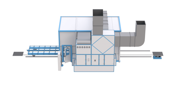 Проходная окрасочно-сушильная камера уличного типа SPK-7.4.3