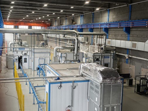 Проектирование, производство, монтаж, пуско-наладка двух роботизированных окрасочно-сушильных линий SPK, г. Тула