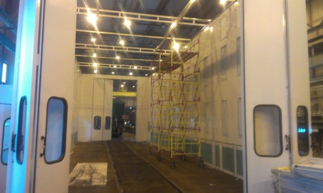 Окрасочно-сушильная камера для поездов депо Балахонцы "УралКалий" г. Березники