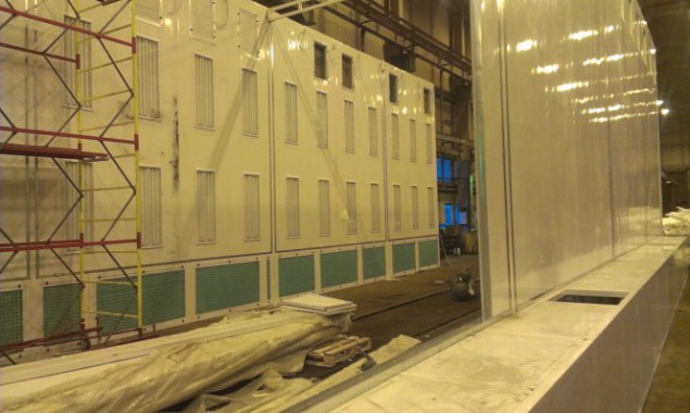 Окрасочно-сушильная камера для поездов депо Балахонцы "УралКалий" г. Березники