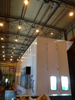 Окрасочно-сушильная камера для поездов депо Балахонцы "УралКалий" г. Березники