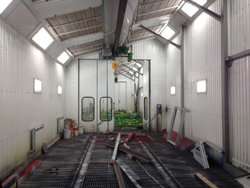 Уличная окрасочная камера для металлоконструкций SPK