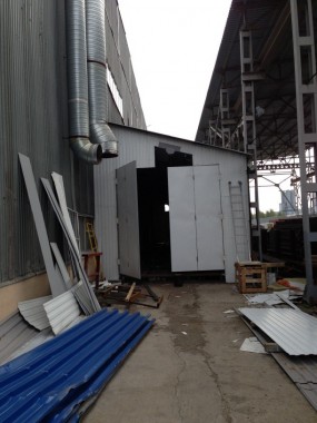 Уличная окрасочная камера для металлоконструкций SPK