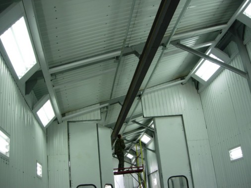 Строительство окрасочной камеры для металлоконструкций уличного исполнения SPK-Россия