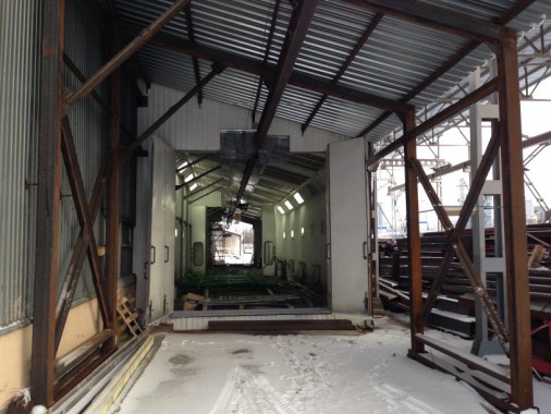 Строительство окрасочной камеры для металлоконструкций уличного исполнения SPK-Россия