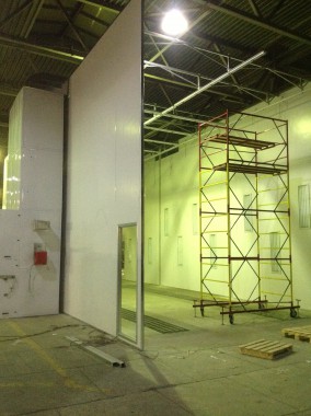 Строительство окрасочно-сушильной камеры для грузовых автомобилей ИВЕКО г Миаcс