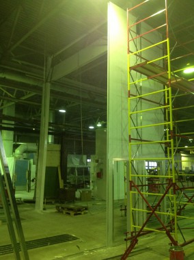 Строительство окрасочно-сушильной камеры для грузовых автомобилей ИВЕКО г Миаcс