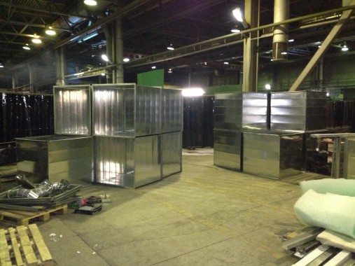 Строительство окрасочно-сушильной камеры для грузовых автомобилей ИВЕКО г Миаcс