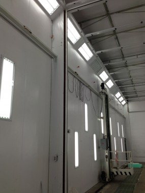 Строительство окрасочно-сушильной камеры для грузовых автомобилей ИВЕКО г Миаcс