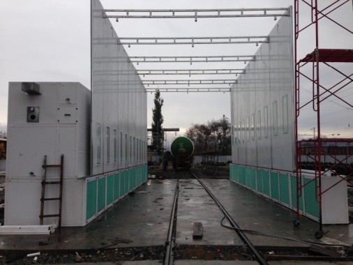 Окрасочно-сушильная камера для цистерн и вагонов в уличном исполнении г. Партизанск SPK-18x6x6 Россия