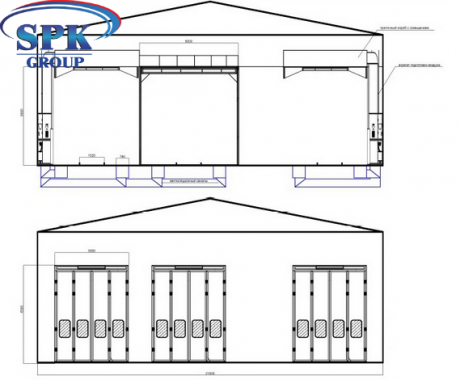 Комплекс для покраски 6 жд вагонов