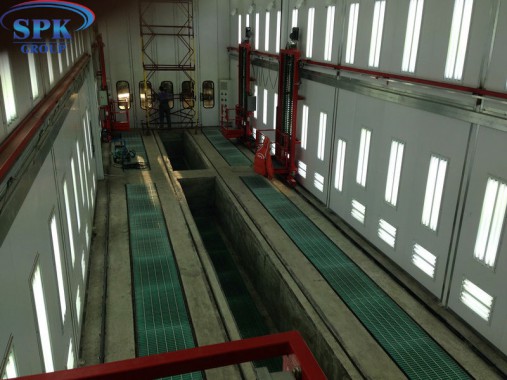 Габариты камеры окраски вагонов SPK GROUP 