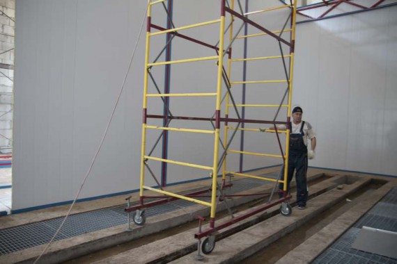 Строительство моечной камеры на Заводе по производству дизельных двигателей GEVO. Строительство моечной камеры на Заводе по производству дизельных двигателей GEVO.