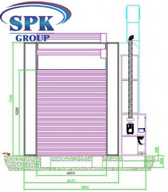 Чертеж камеры окраски жд вагонов