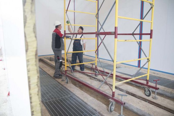 Строительство моечной камеры на Заводе по производству дизельных двигателей GEVO. Строительство моечной камеры на Заводе по производству дизельных двигателей GEVO.