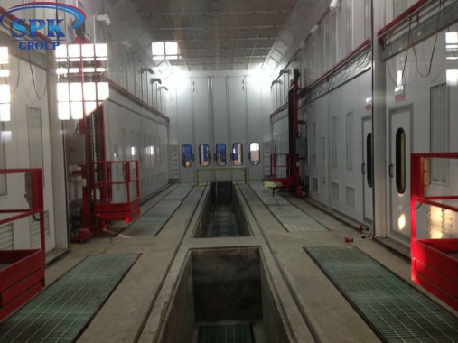 Камера для окраски и сушки жд вагонов