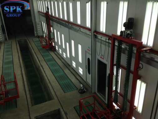 Камера окраски с возможностью разделения