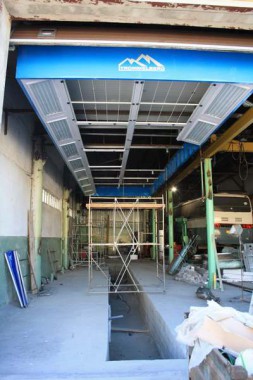 Зона подготовки к покраске автобусов с подогревом (для Тобольское ПАТП)