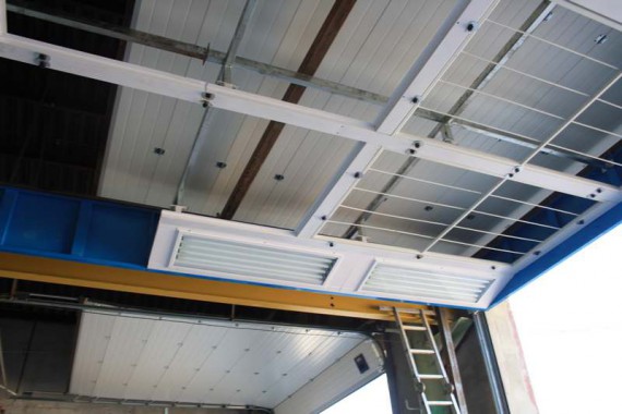 Зона подготовки к покраске автобусов с подогревом (для Тобольское ПАТП)