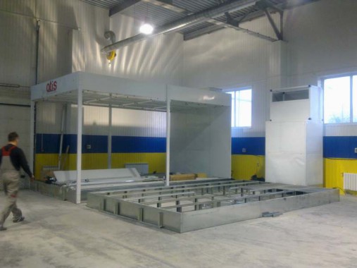 Реставрация покрасочно-сушильной камеры ЧЕРИ г. Нижний Тагил (установка трех зон подготовки к окраске)