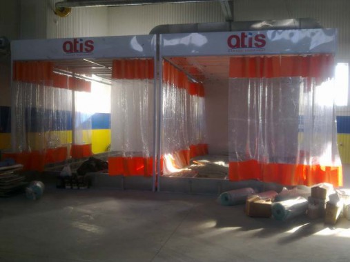 Реставрация покрасочно-сушильной камеры ЧЕРИ г. Нижний Тагил (установка трех зон подготовки к окраске)