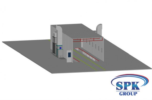Окрасочно-сушильная камера для металлоконструкций SPK GROUP