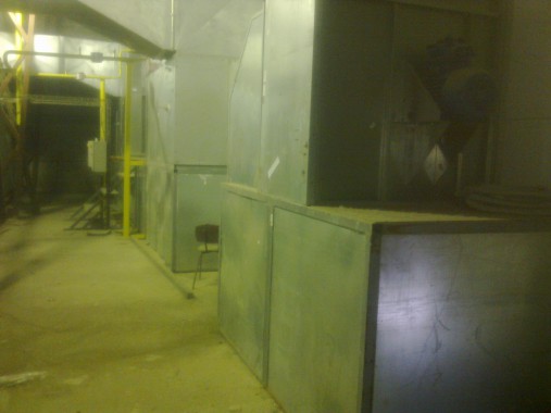 Демонтаж покрасочно-сушильной камеры для металлоконструкций "СтройМеханизация"