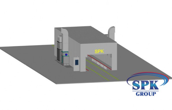 Окрасочно-сушильная камера для металлоконструкций SPK GROUP