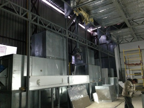 Демонтаж покрасочно-сушильной камеры для металлоконструкций "СтройМеханизация"