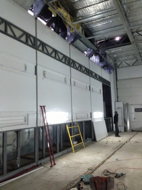 Демонтаж покрасочно-сушильной камеры для металлоконструкций "СтройМеханизация"
