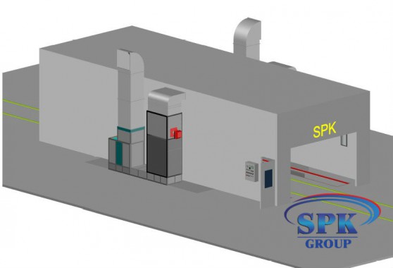 Окрасочно-сушильная камера для металлоконструкций SPK GROUP