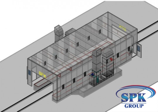 Окрасочно-сушильная камера для металлоконструкций SPK GROUP