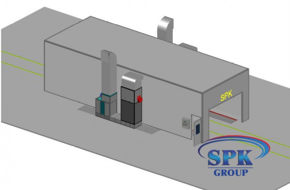 Окрасочно-сушильная камера для металлоконструкций SPK GROUP