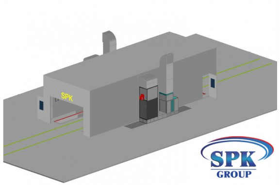 Окрасочно-сушильная камера для металлоконструкций SPK GROUP