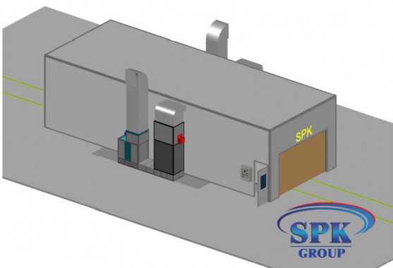 Окрасочно-сушильная камера для металлоконструкций SPK GROUP