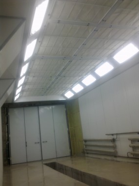 Модернизация покрасочной камеры для грузовых автомобилей г. Арамиль Урал