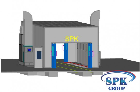 Окрасочно-сушильная камера для металлоконструкций SPK GROUP