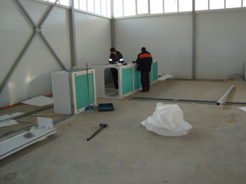 Покрасочно-сушильная камера для сварных металлоконструкций SPK-8х6х4