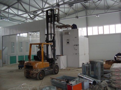 Покрасочно-сушильная камера для сварных металлоконструкций SPK-8х6х4