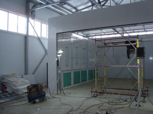 Покрасочно-сушильная камера для сварных металлоконструкций SPK-8х6х4