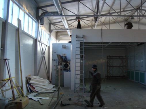 Покрасочно-сушильная камера для сварных металлоконструкций SPK-8х6х4