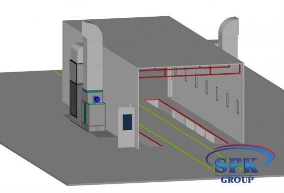Окрасочно-сушильная камера для металлоконструкций SPK GROUP
