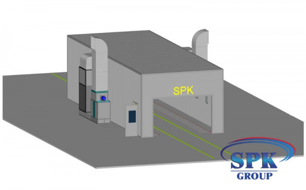 Окрасочно-сушильная камера для металлоконструкций SPK GROUP